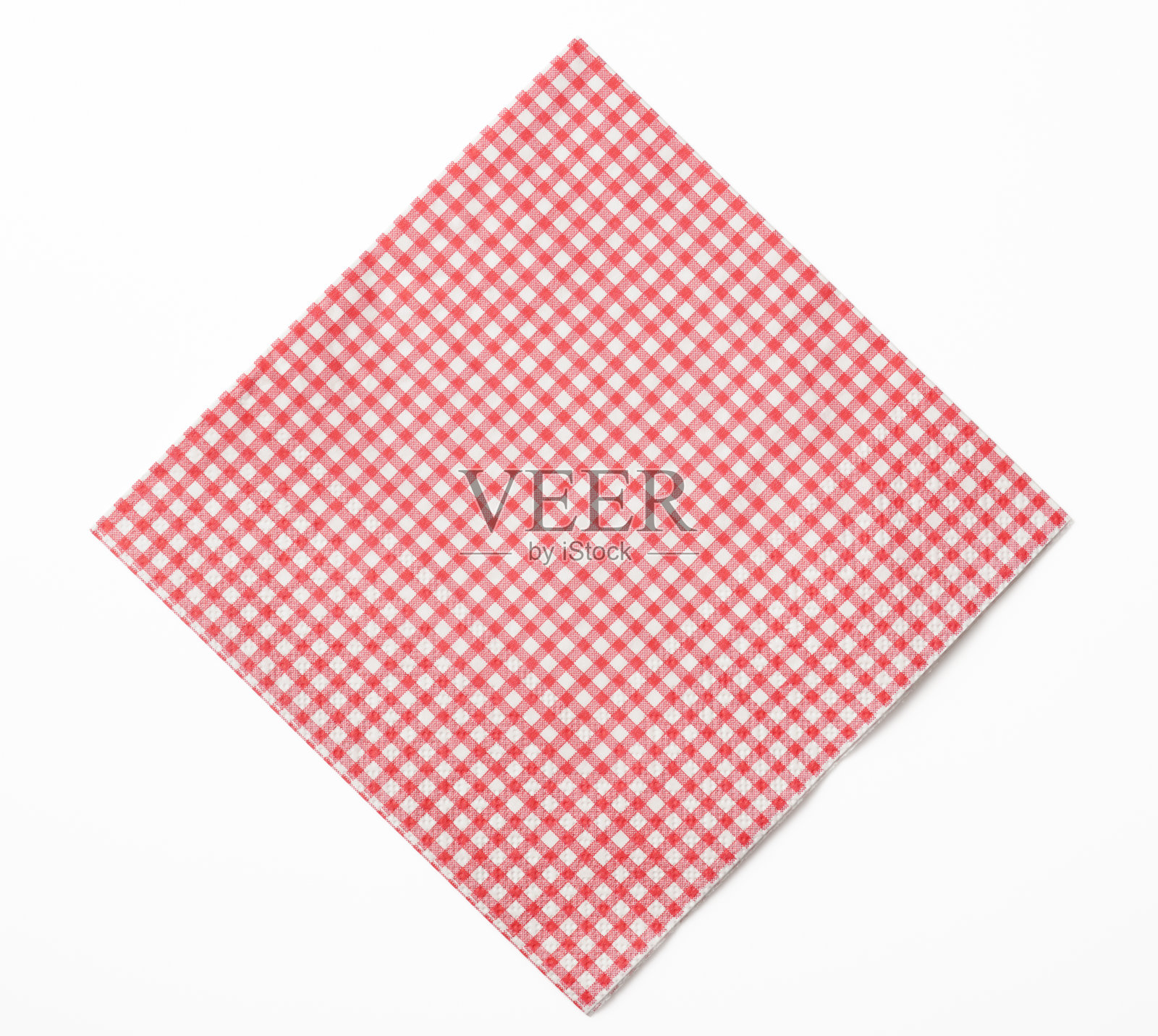 孤立的照片，检查粉红色餐巾纸在白色的背景照片摄影图片