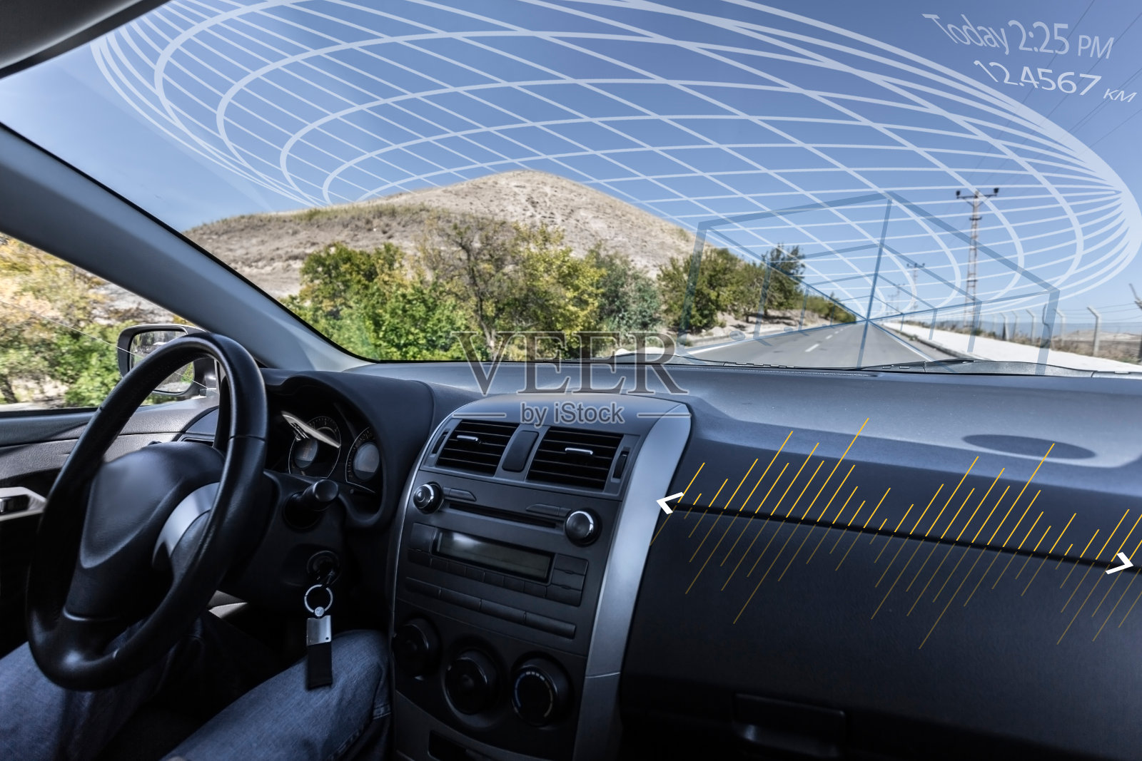 自动驾驶自动智能汽车照片摄影图片