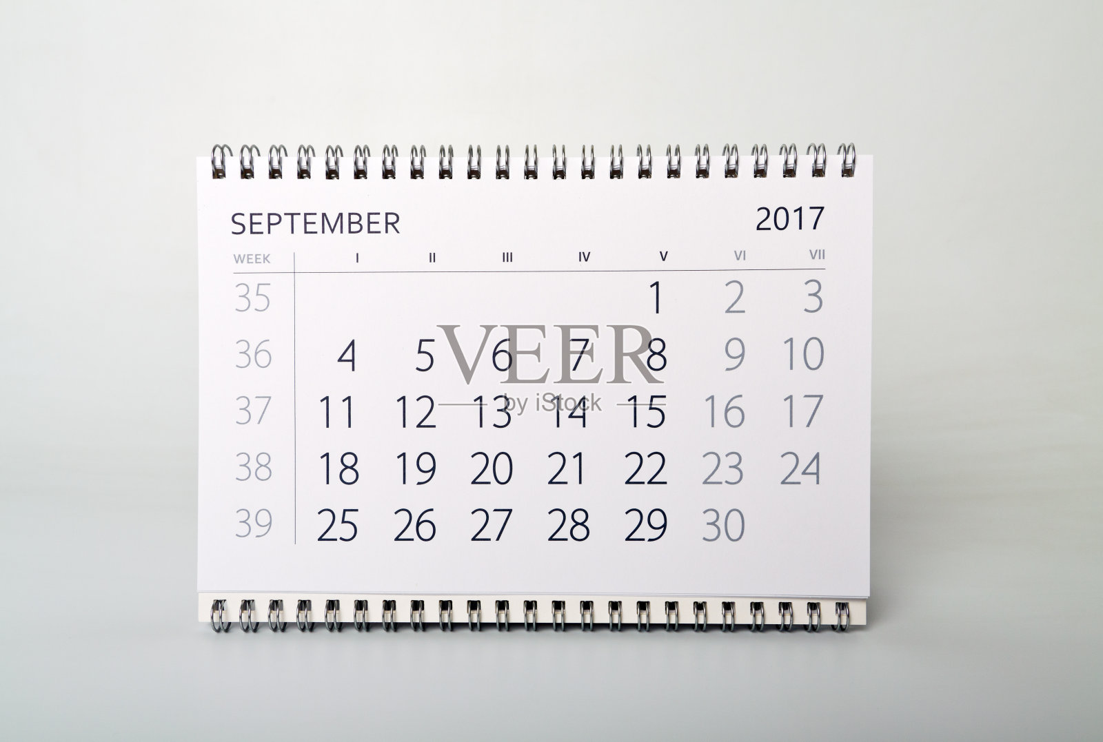 9月。日历表。2007年的日历。照片摄影图片