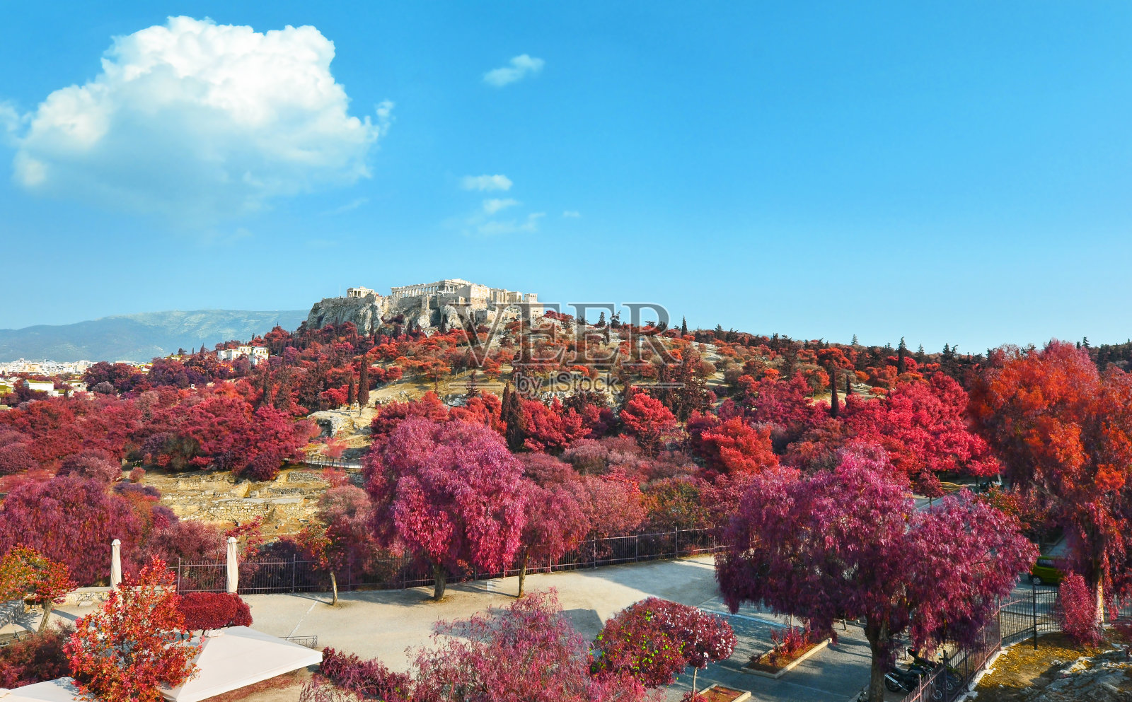 希腊雅典卫城景色照片摄影图片