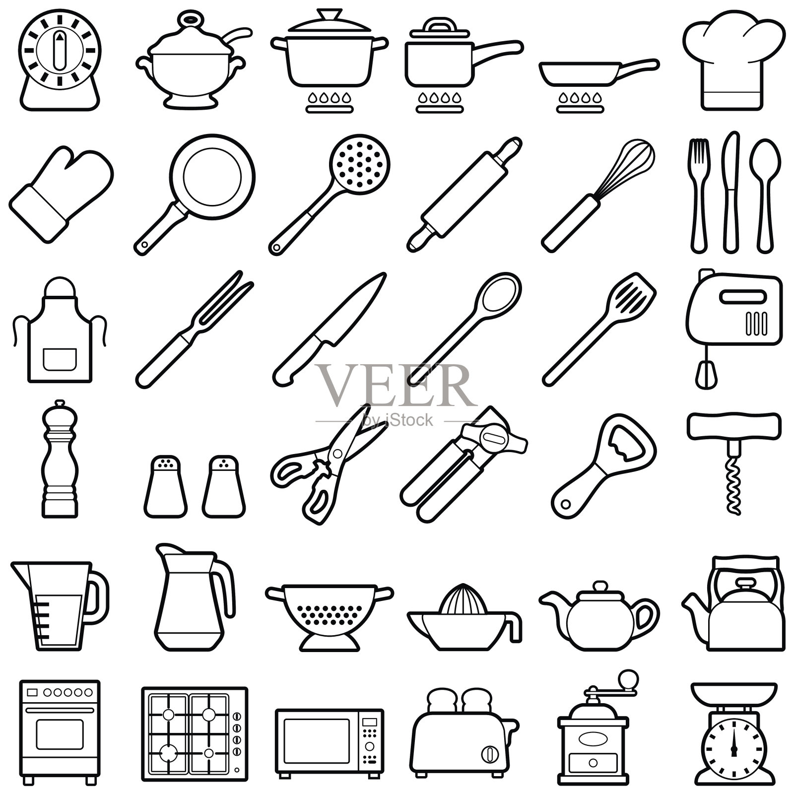 厨房工具图标图标素材
