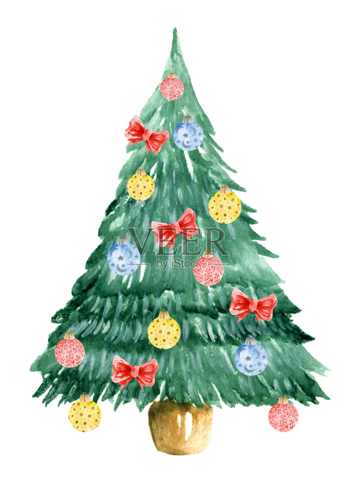 圣诞树插画图片素材