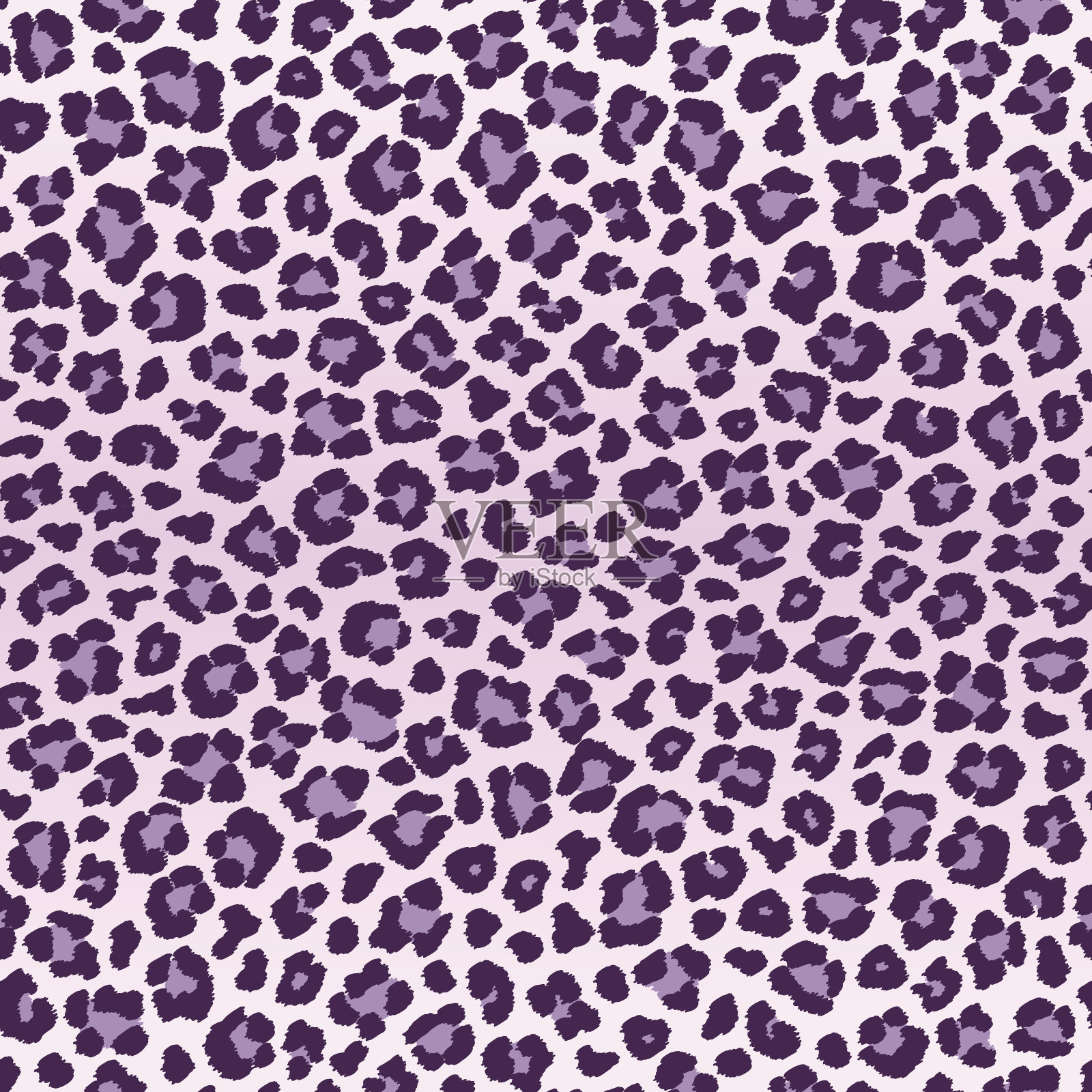 紫色不规则豹纹无缝图案插画图片素材