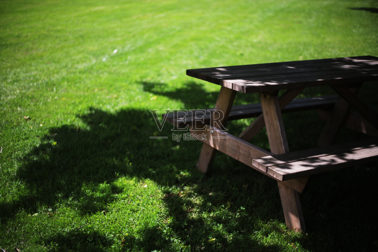 公园桌椅照片摄影图片