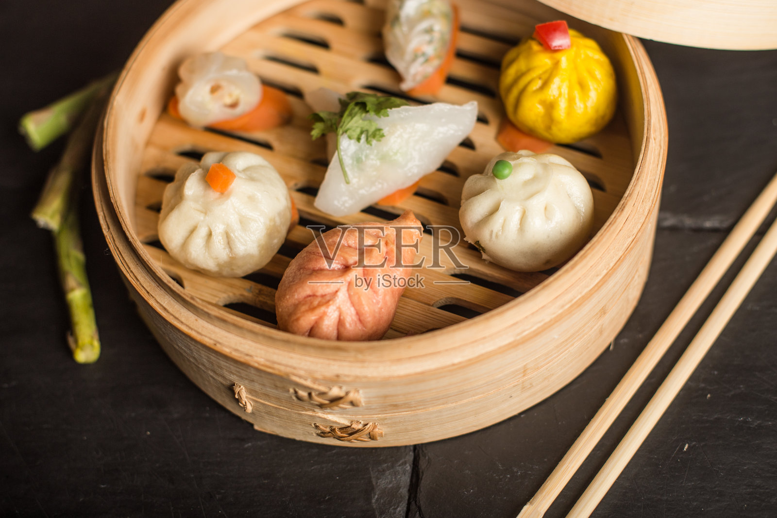 点心饺子。中国传统食物。照片摄影图片