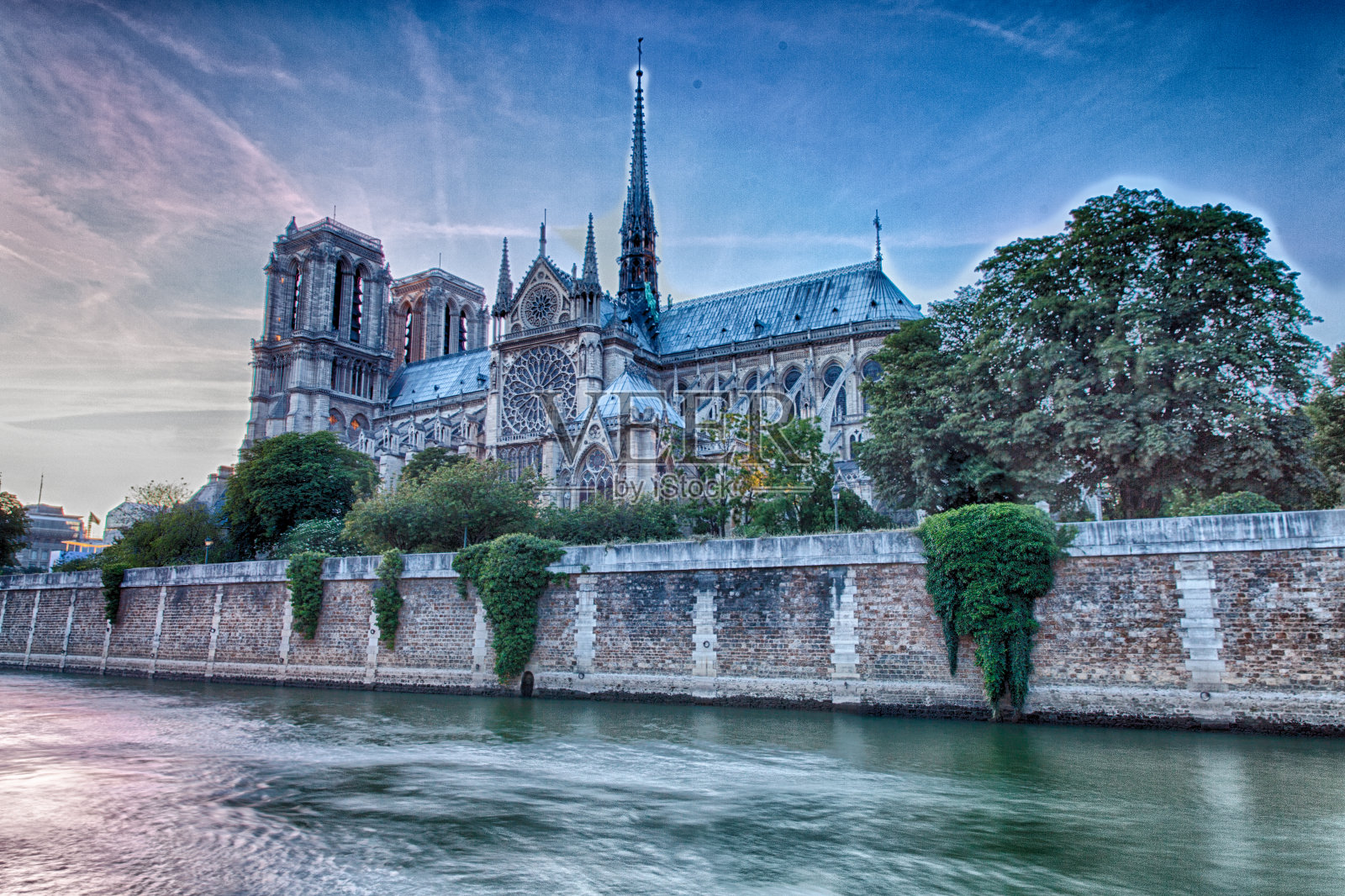 巴黎圣母院照片摄影图片