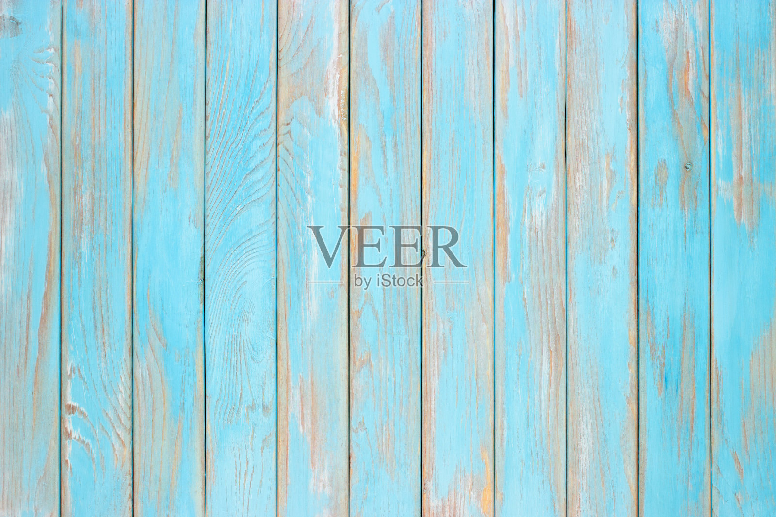 蓝色的木板，一张破旧的木质餐桌插画图片素材
