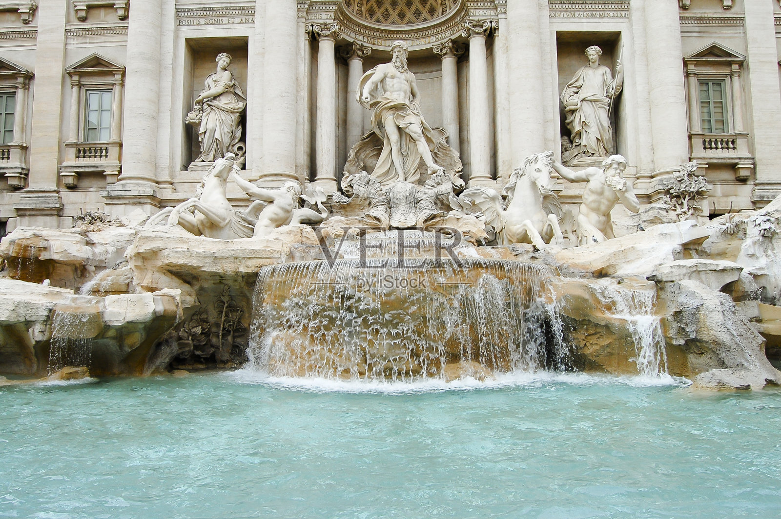 特莱维喷泉-罗马-意大利照片摄影图片