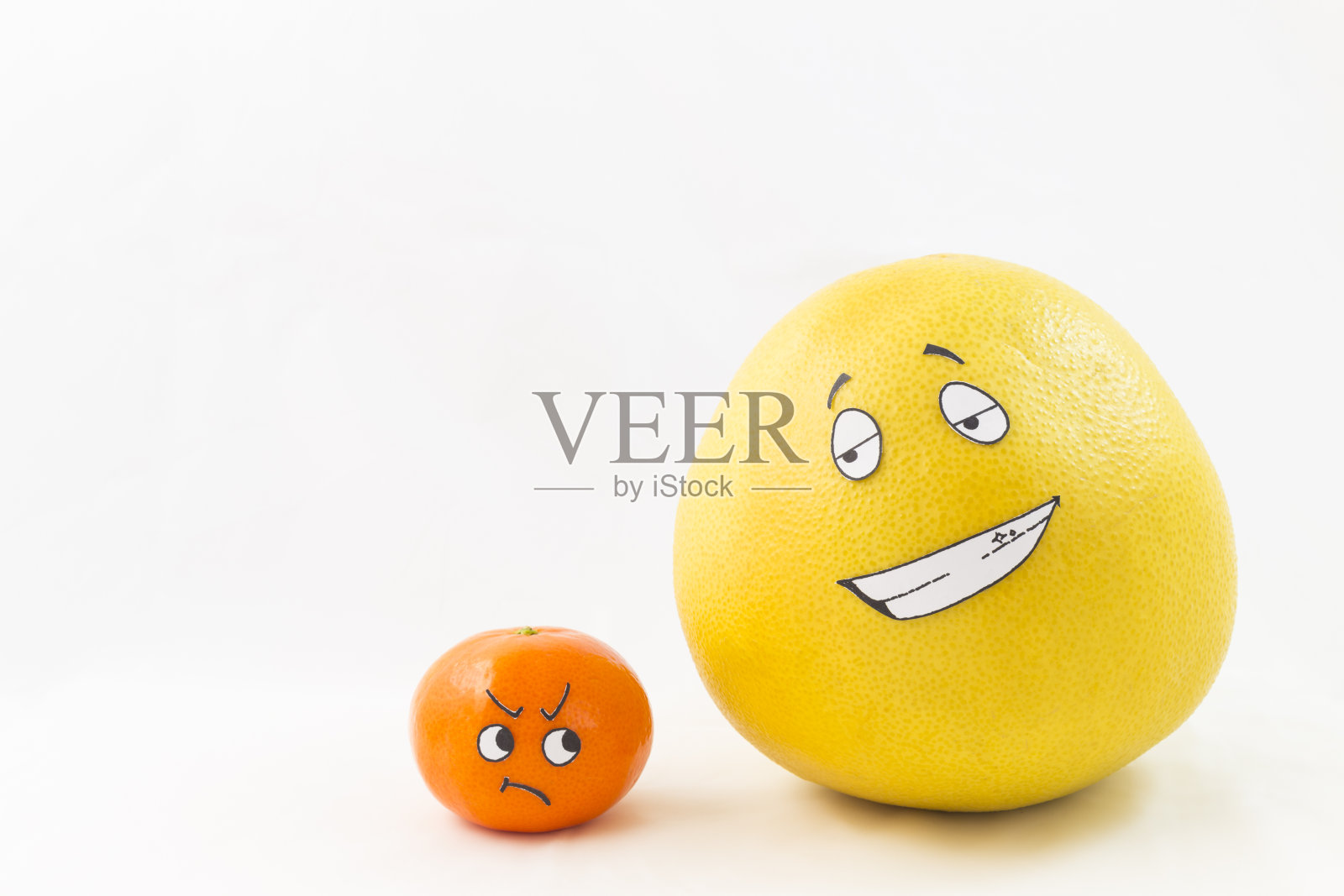 有趣的橘子和柚子照片摄影图片
