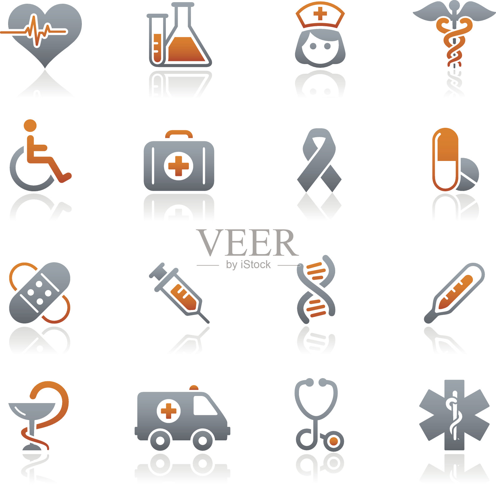医药保健图标-石墨系列设计元素图片