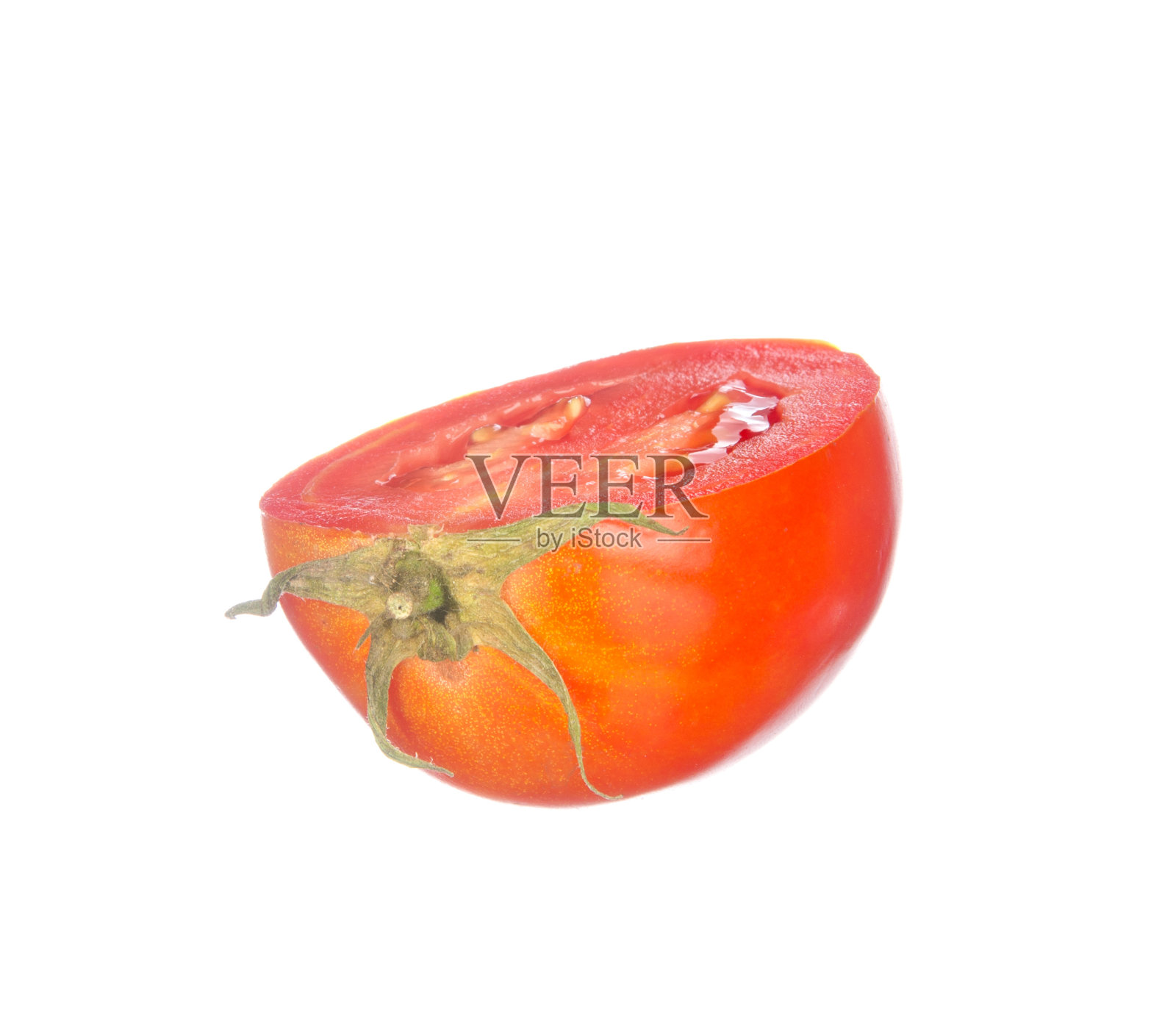 切片的番茄孤立在白色照片摄影图片