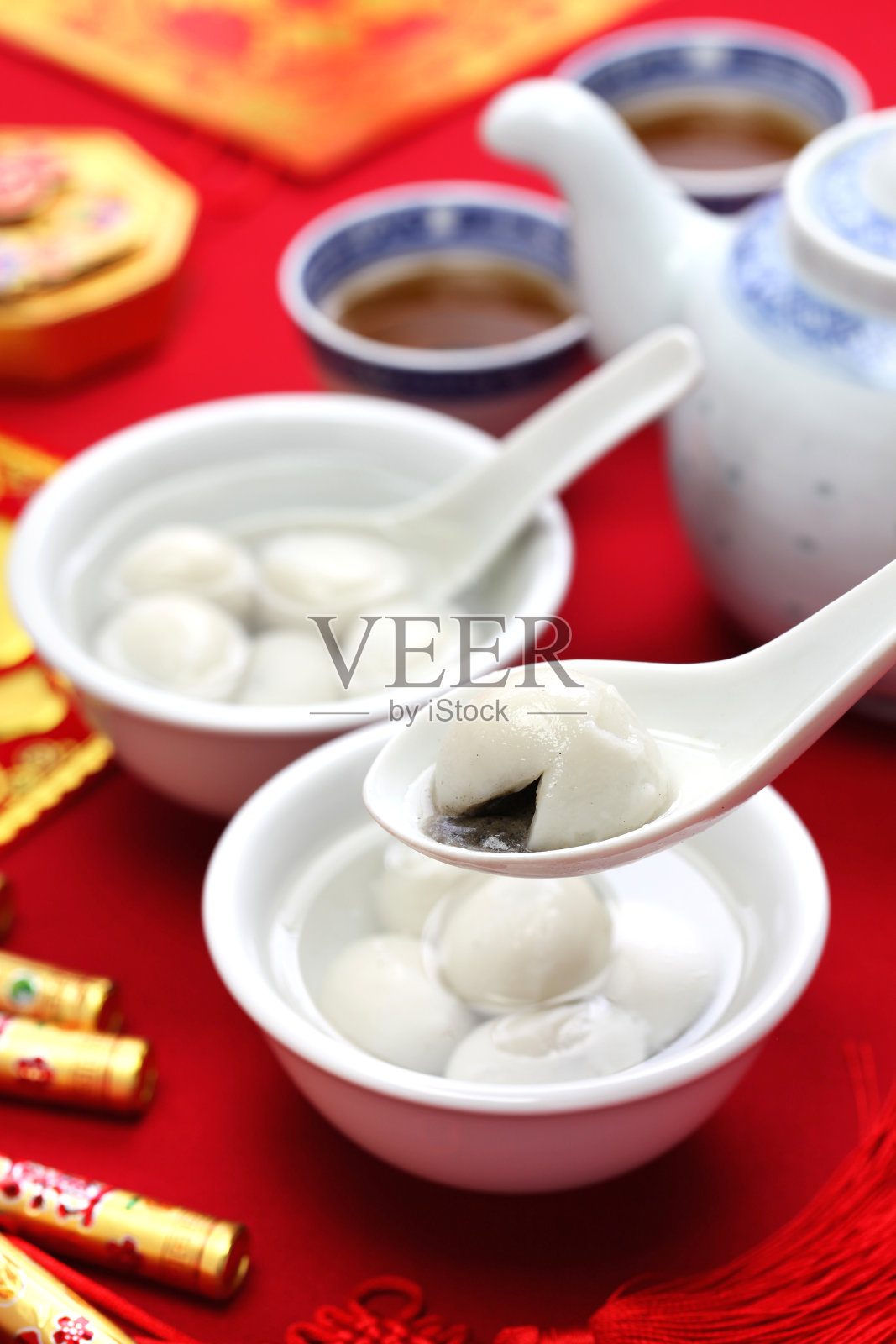 汤圆，元宵，中国新年食物照片摄影图片
