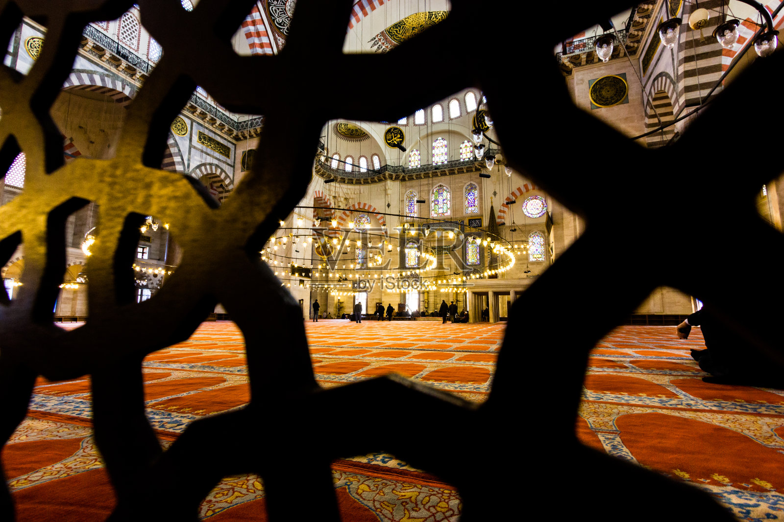 宏伟的巴耶济德二世清真寺，伊斯坦布尔，土耳其照片摄影图片