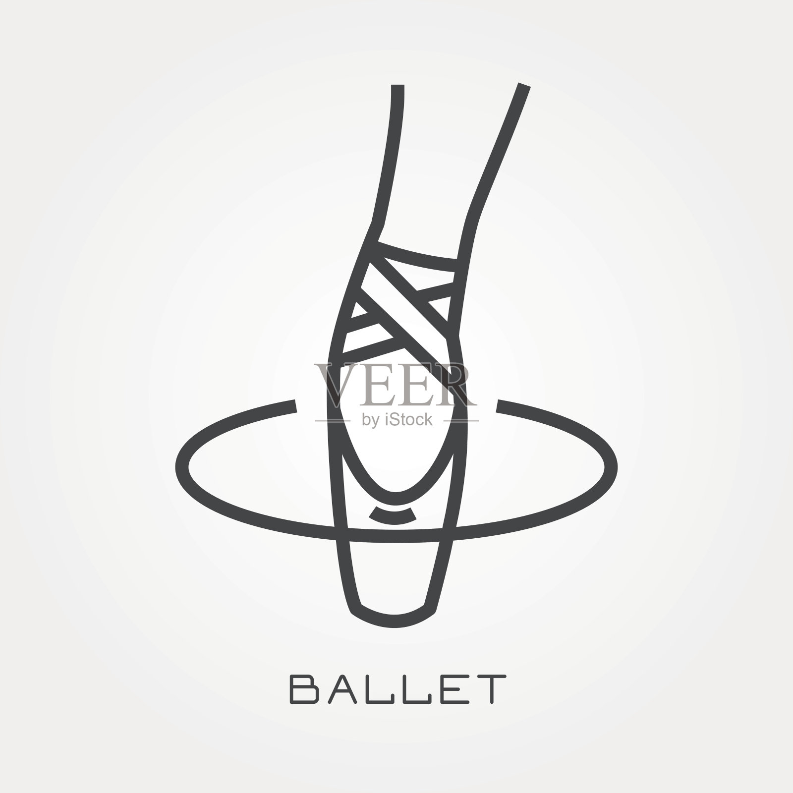 行图标芭蕾舞插画图片素材