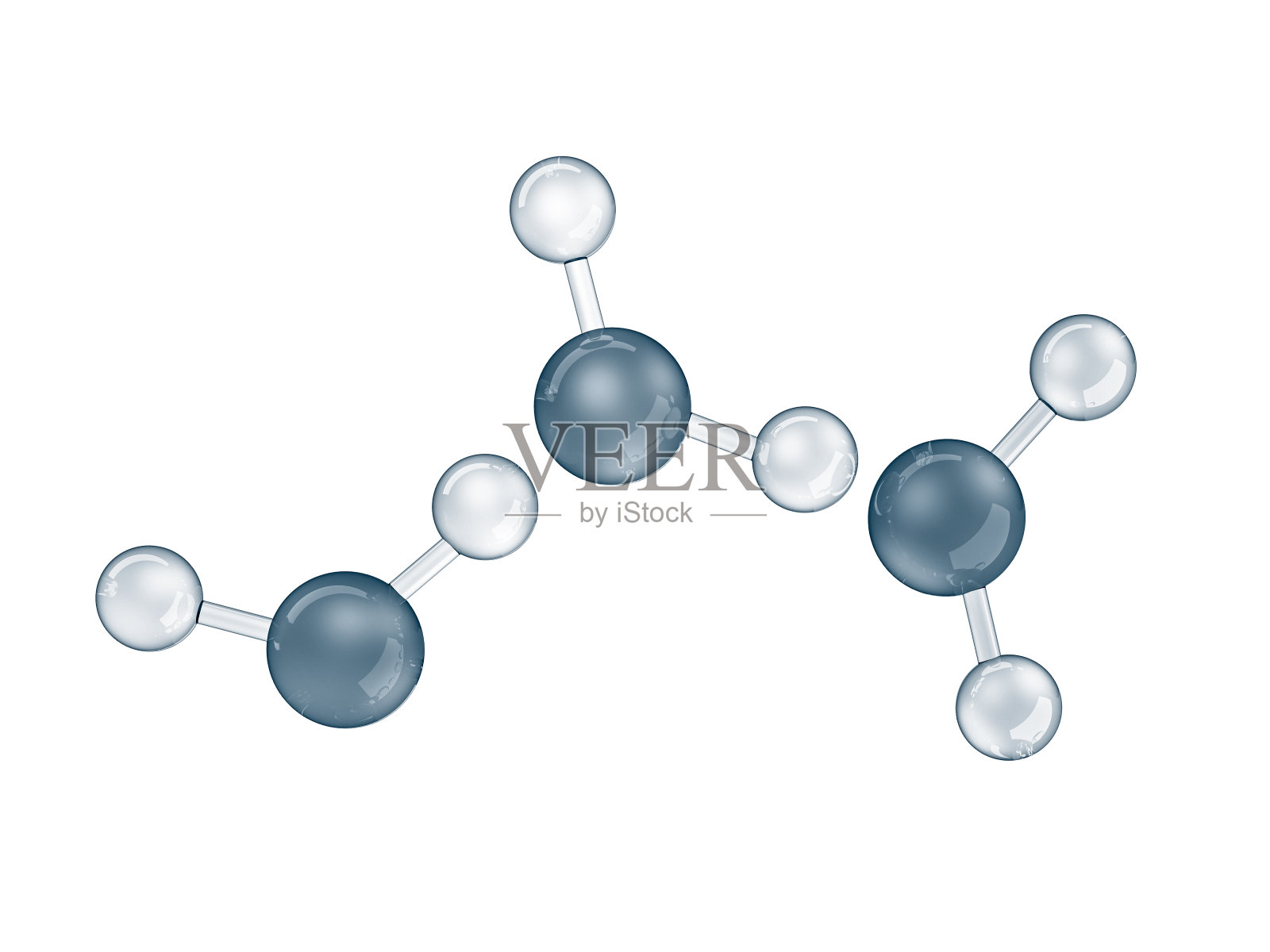 水分子，宏观，科学背景。三维渲染照片摄影图片