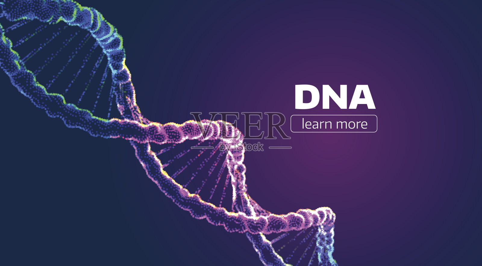 摘要载体DNA结构。医学背景插画图片素材