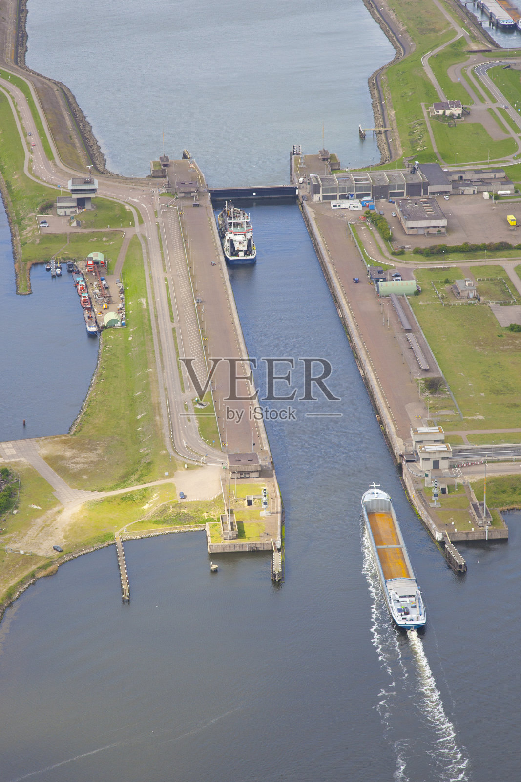 荷兰IJmuiden水闸，荷兰照片摄影图片