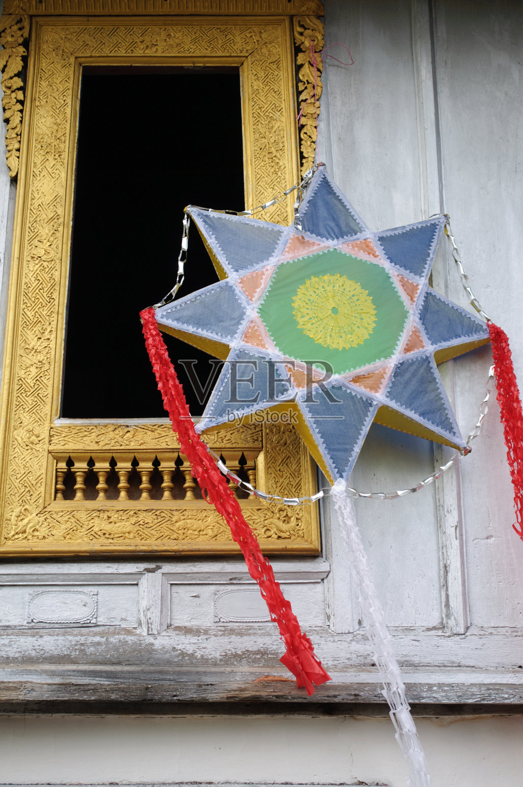 老挝灯笼照片摄影图片