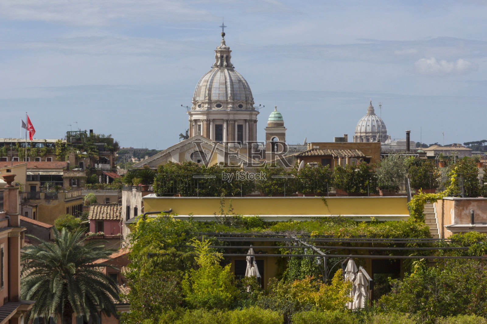 罗马的屋顶照片摄影图片