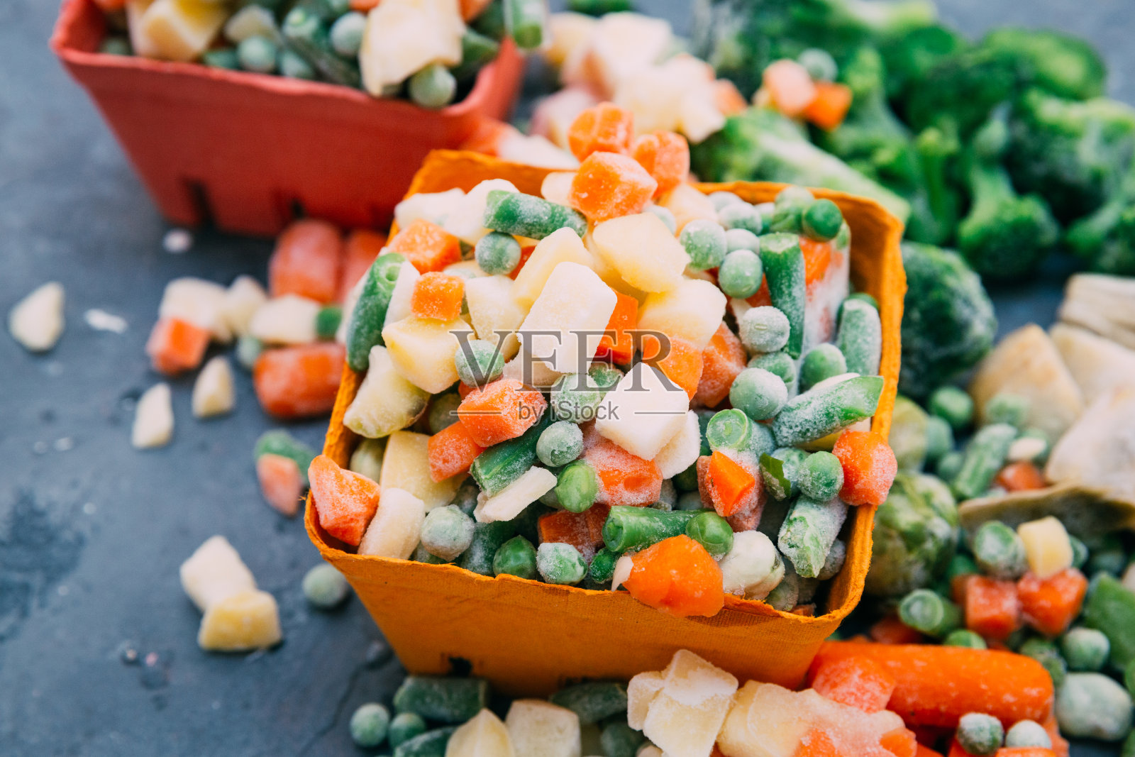 冷冻蔬菜墨西哥混合照片摄影图片