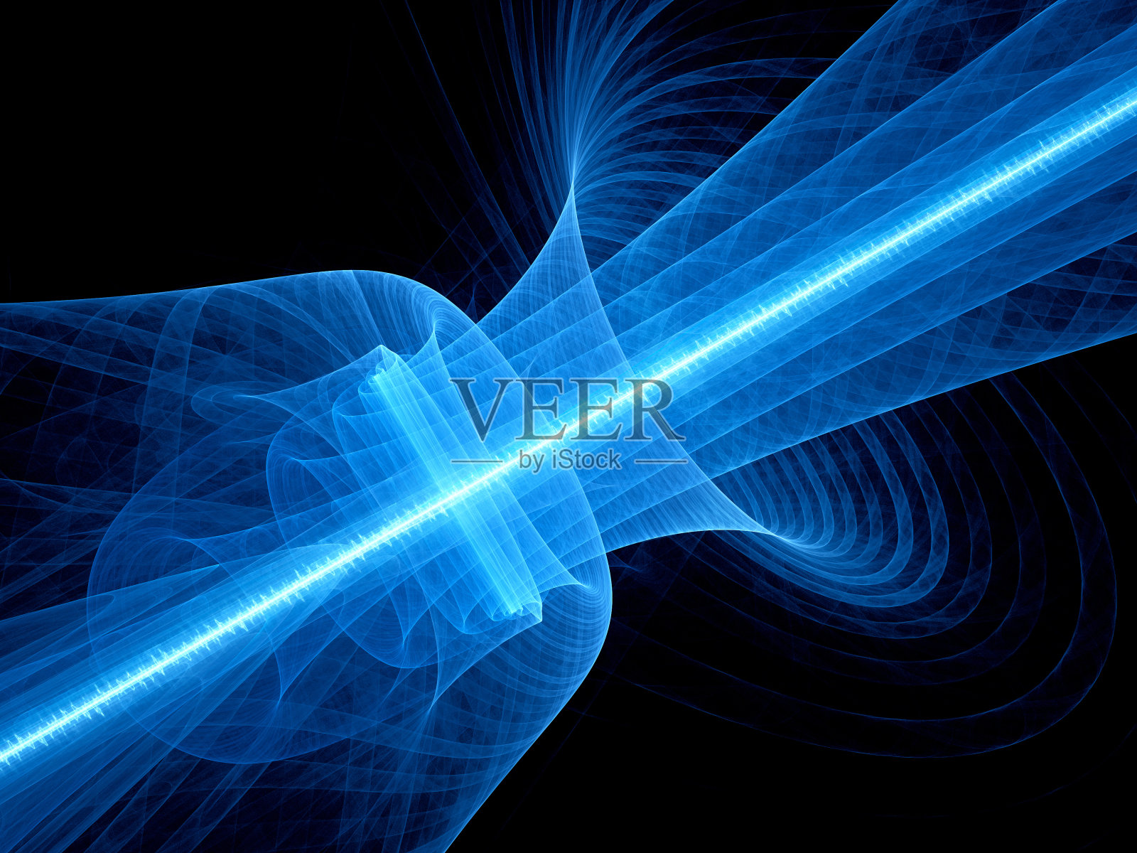 带波纹光束的空间蓝光量子激光器照片摄影图片