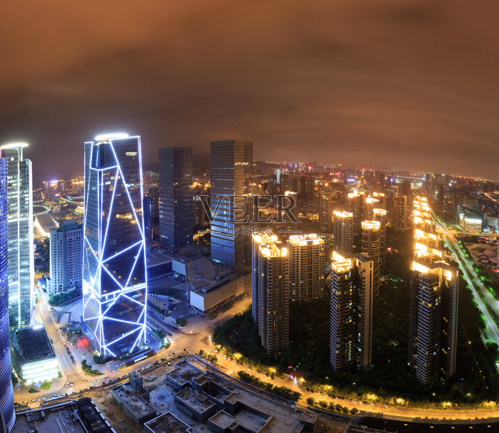 厦门海峡国际社区，中国航空紫金广场照片摄影图片