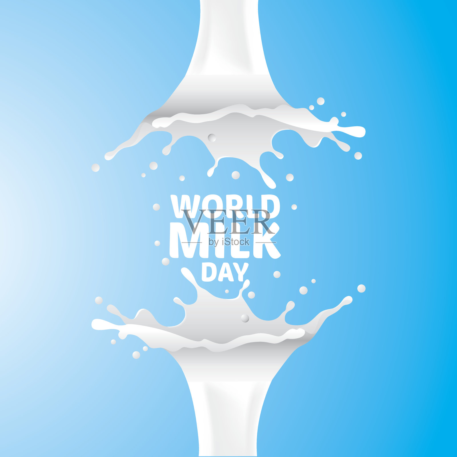 世界牛奶日插画图片素材