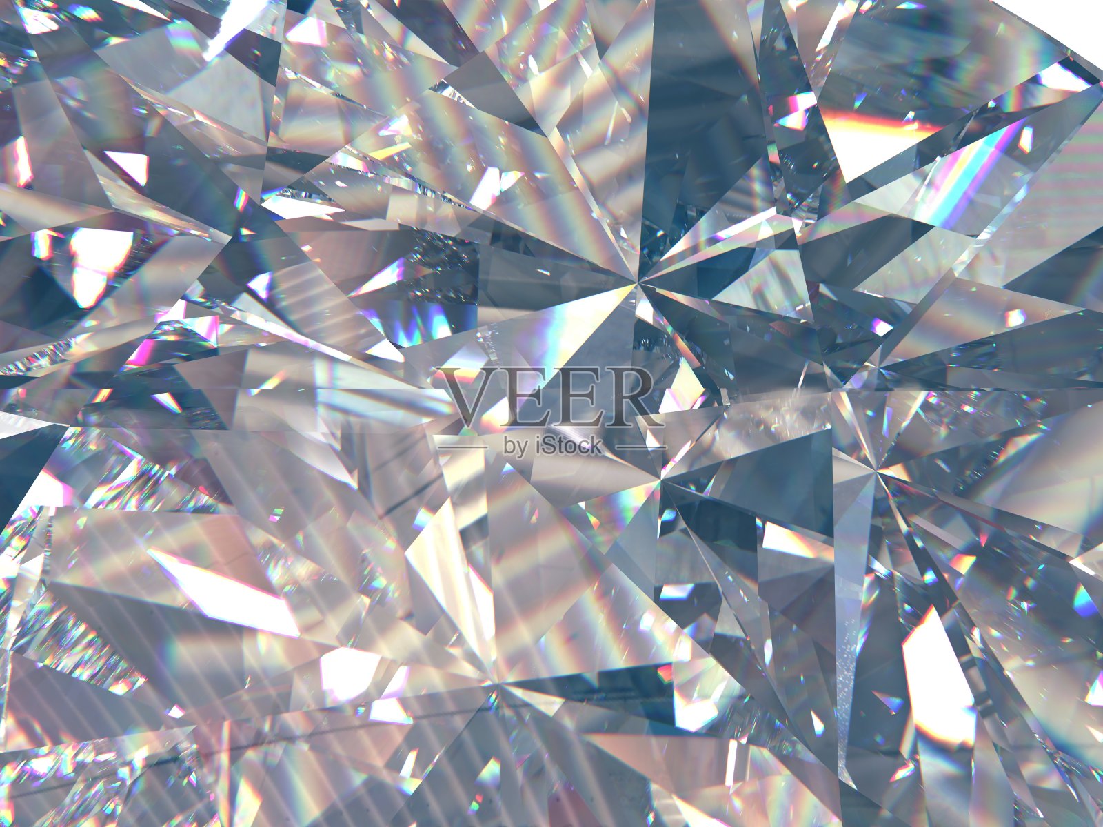 层状纹理，三角形钻石或晶体形状的背景。三维渲染模型照片摄影图片