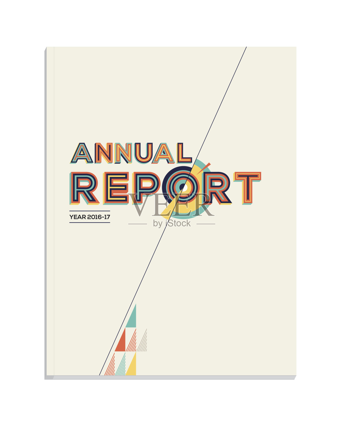 年度报告在现代布局设计模板素材