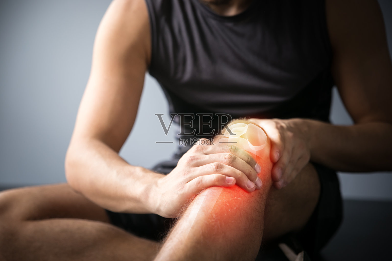 膝关节损伤、关节疼痛-运动损伤照片摄影图片