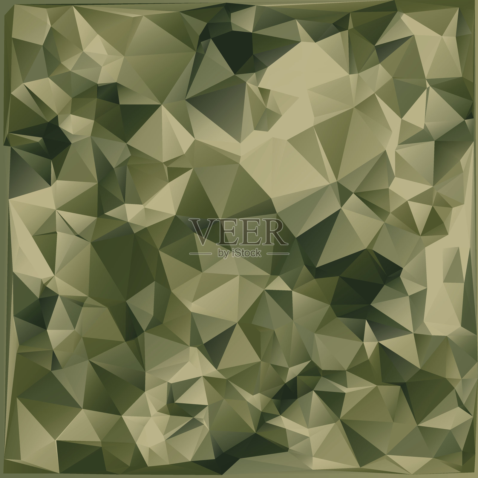 几何三角形形状的抽象矢量军用伪装背景。插画图片素材