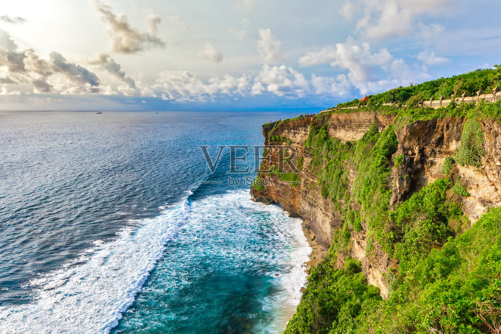 普拉乌鲁瓦图观点，水平框架，印尼巴厘岛。照片摄影图片