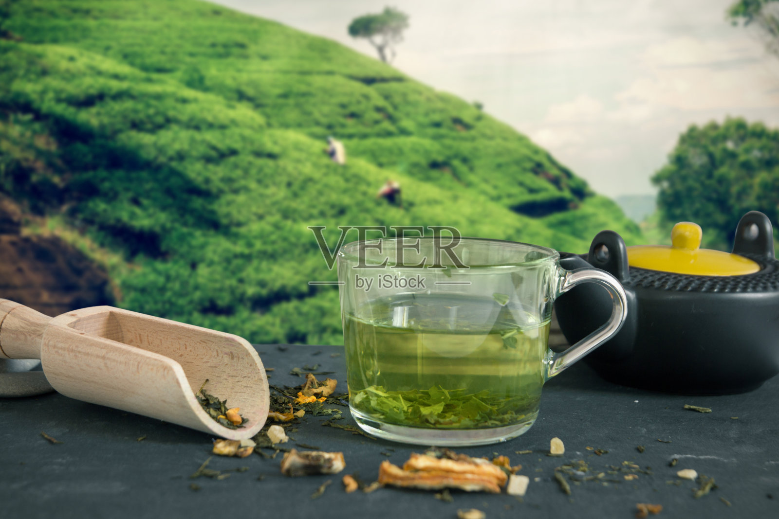 杯绿茶照片摄影图片