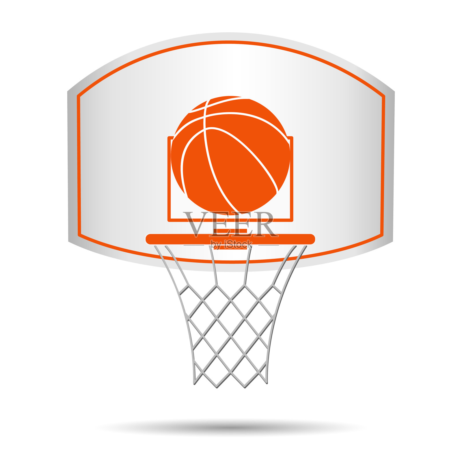 篮球，篮筐，篮球插画图片素材