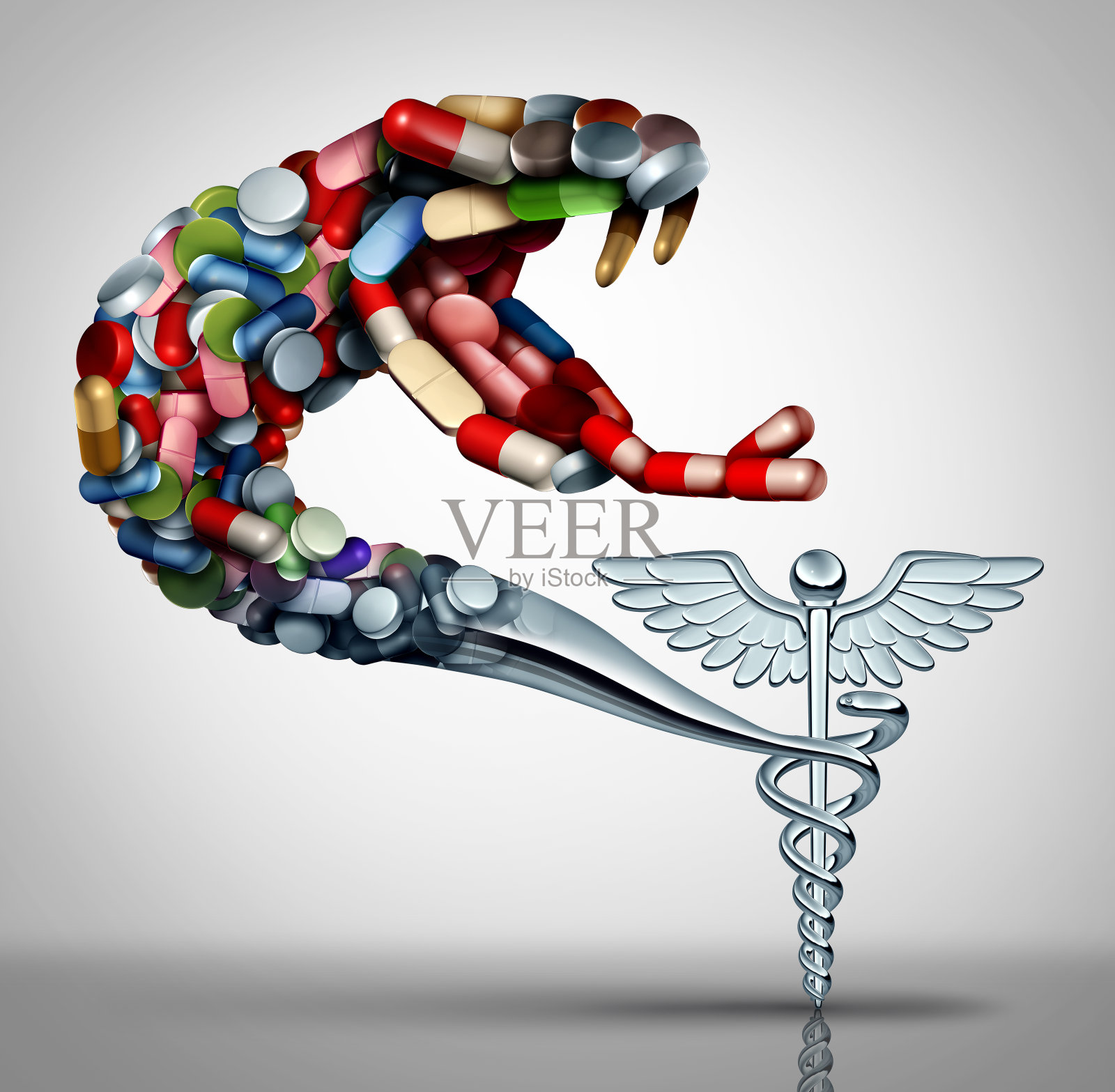 药物的健康危险插画图片素材