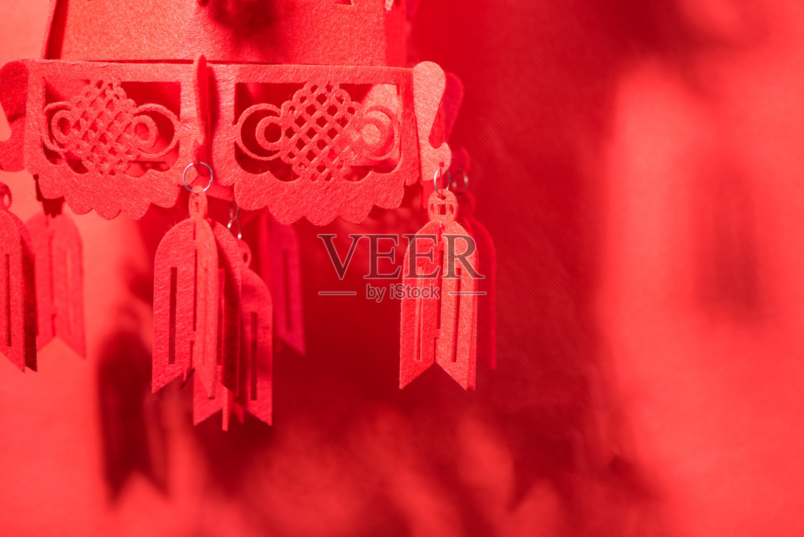 春节的背景材料，红灯笼。插画图片素材