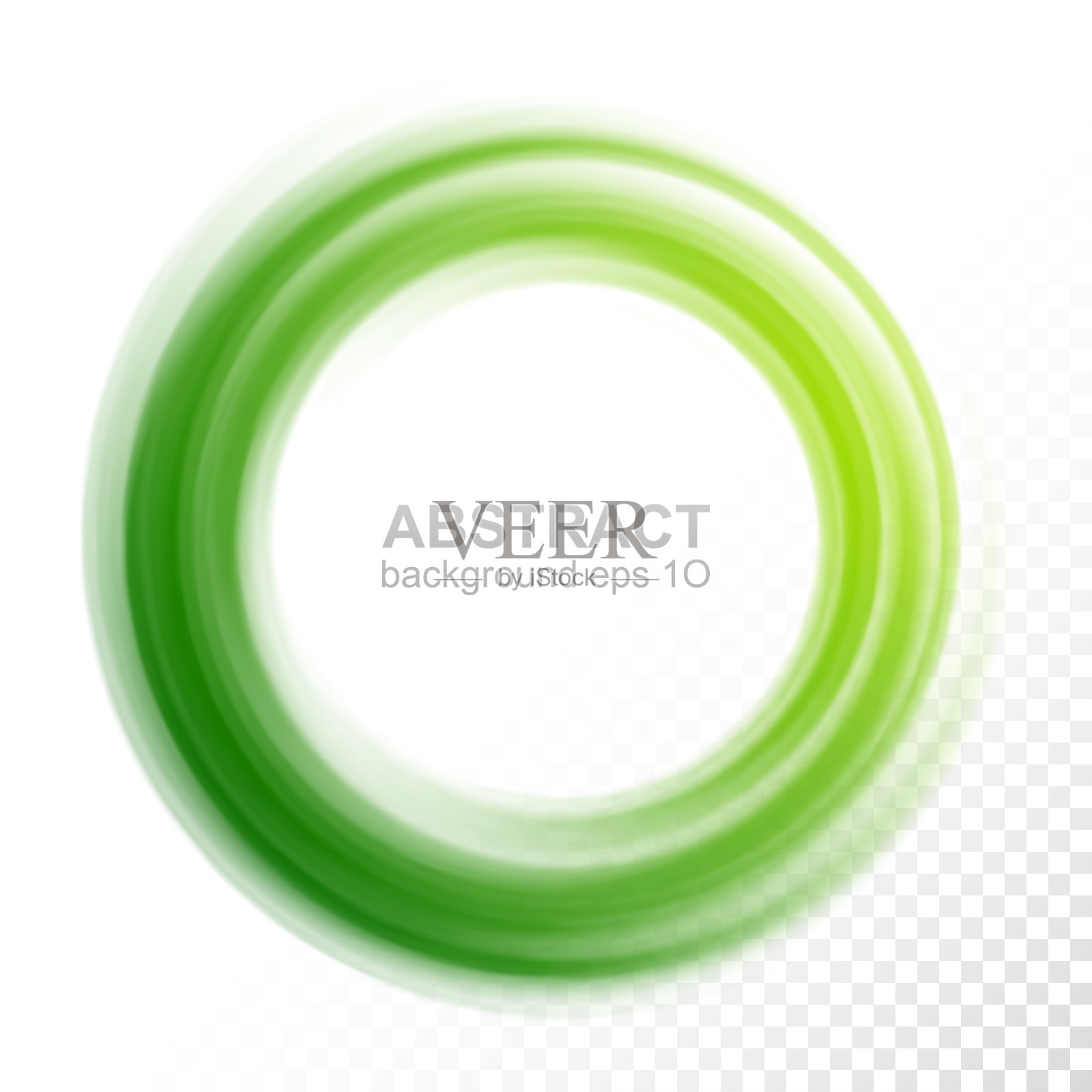 抽象绿色涡流圆插画图片素材