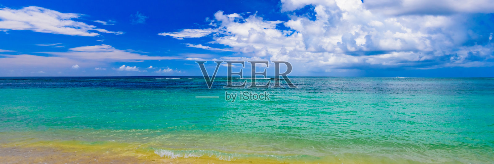 加勒比海多米尼加共和国绿松石般的天堂景观照片摄影图片