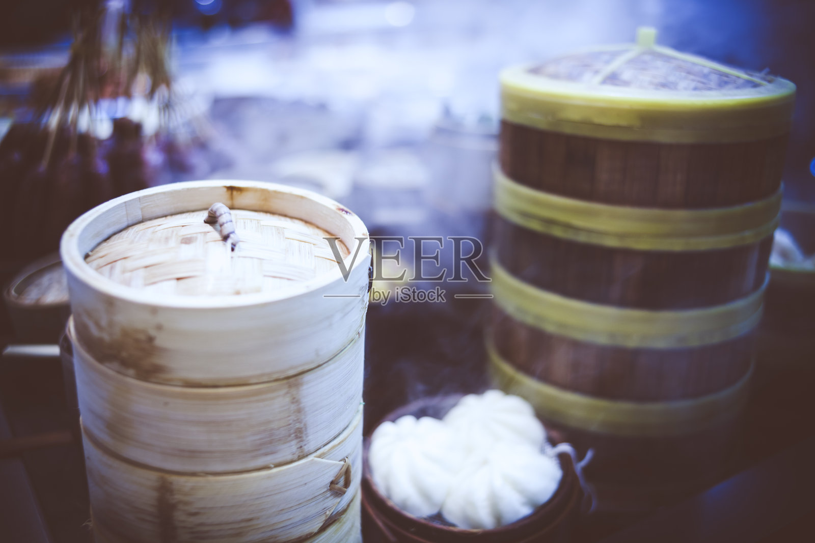 中国成都的食品蒸笼照片摄影图片
