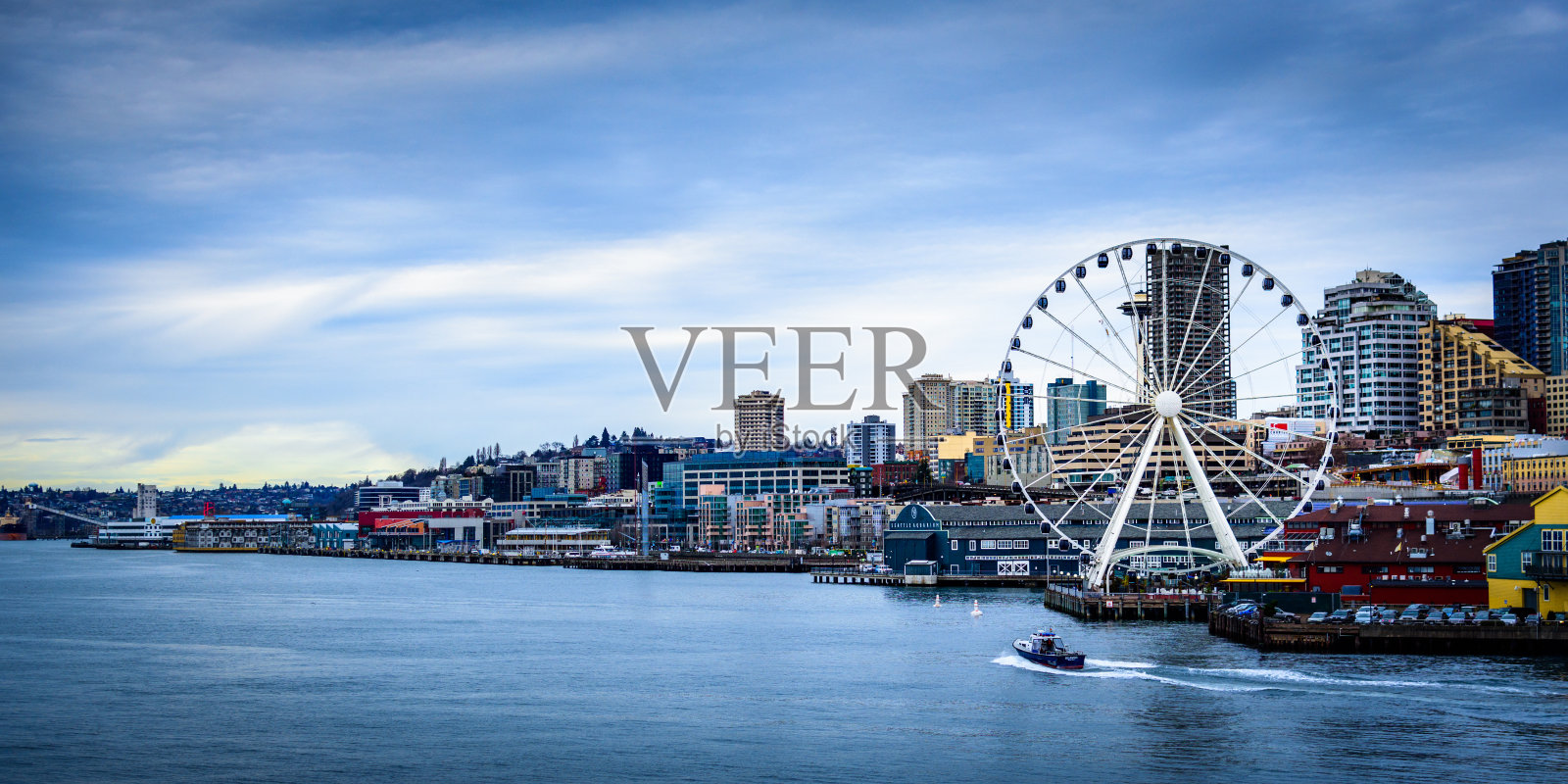 西雅图的摩天轮照片摄影图片