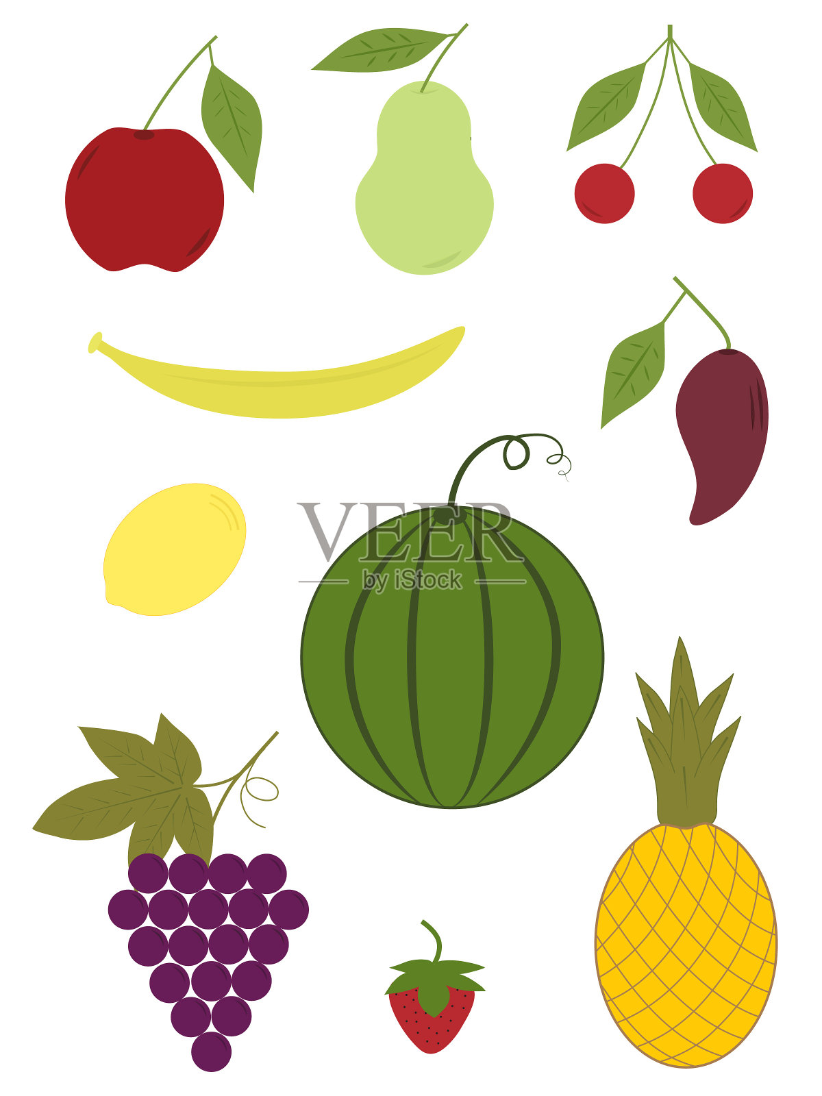 水果插画图片素材