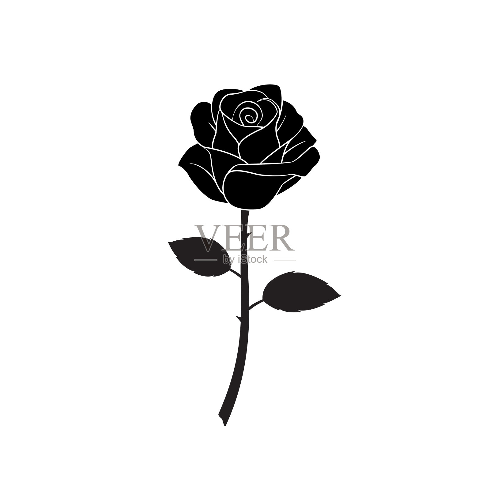 玫瑰花设计元素图片