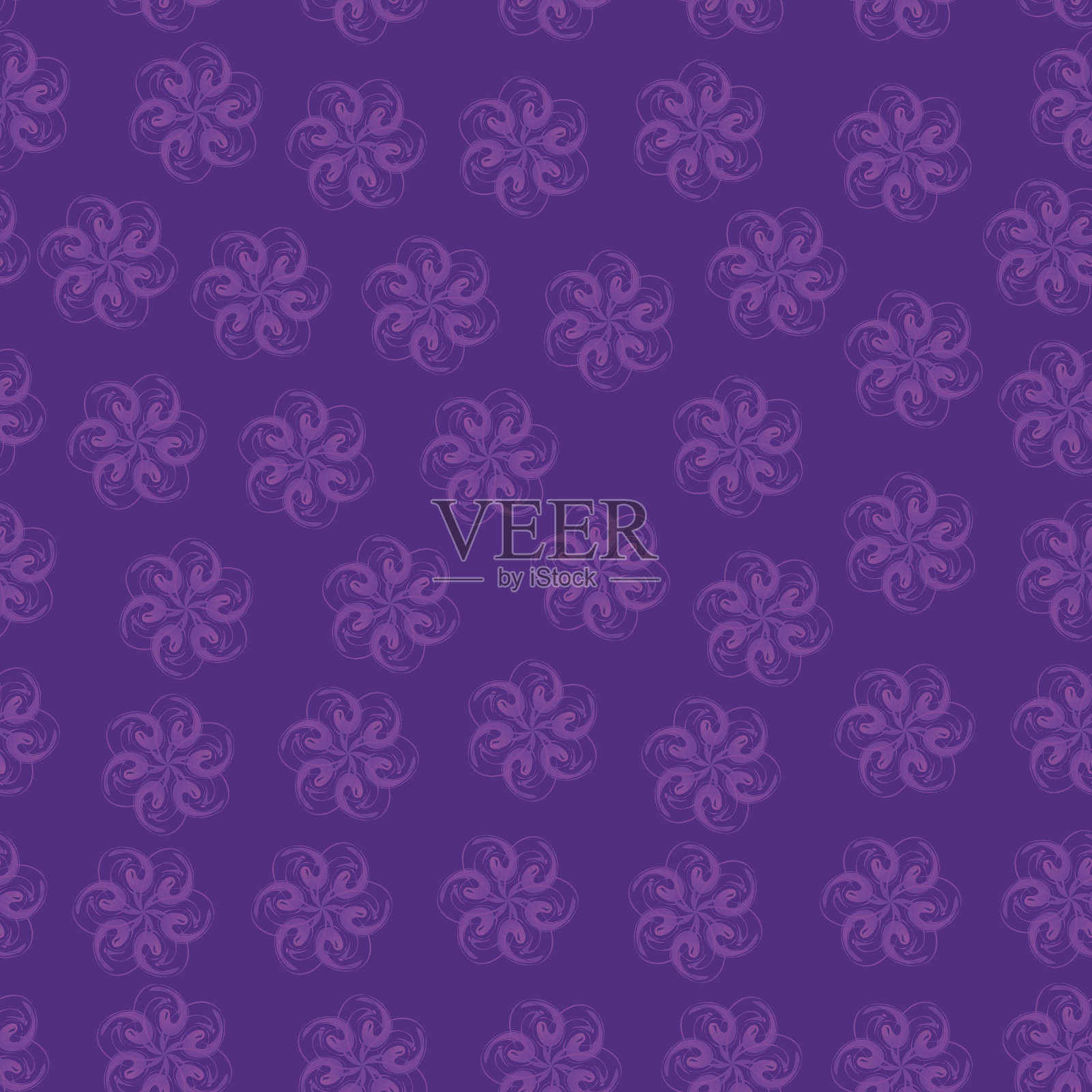 紫色的抽花，紫色的背景插画图片素材