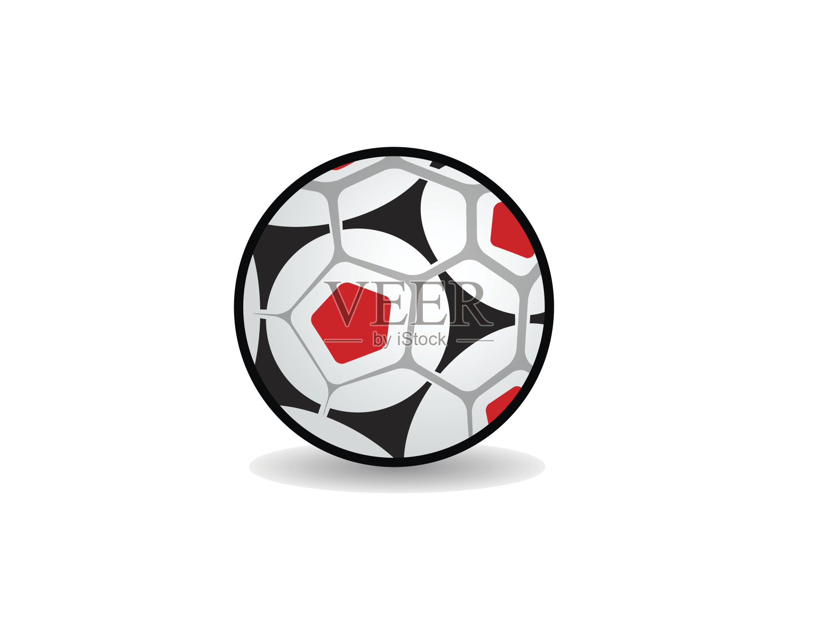 足球与明星的图形图标插画图片素材