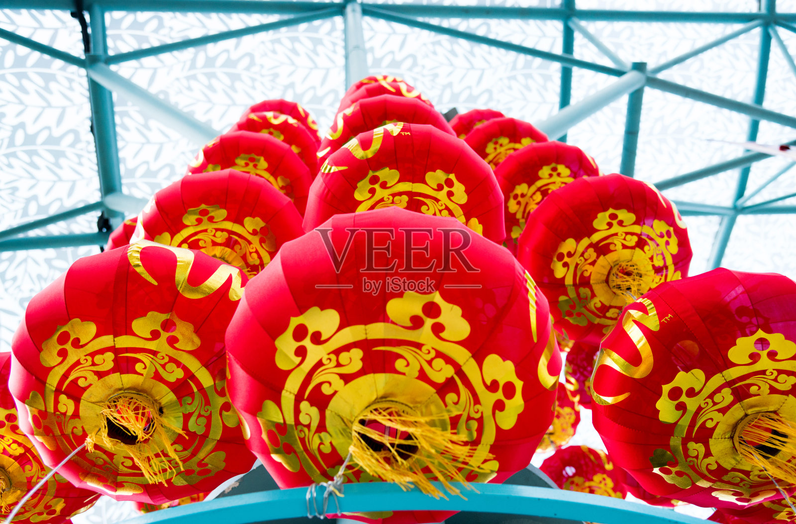 中国灯笼装饰照片摄影图片