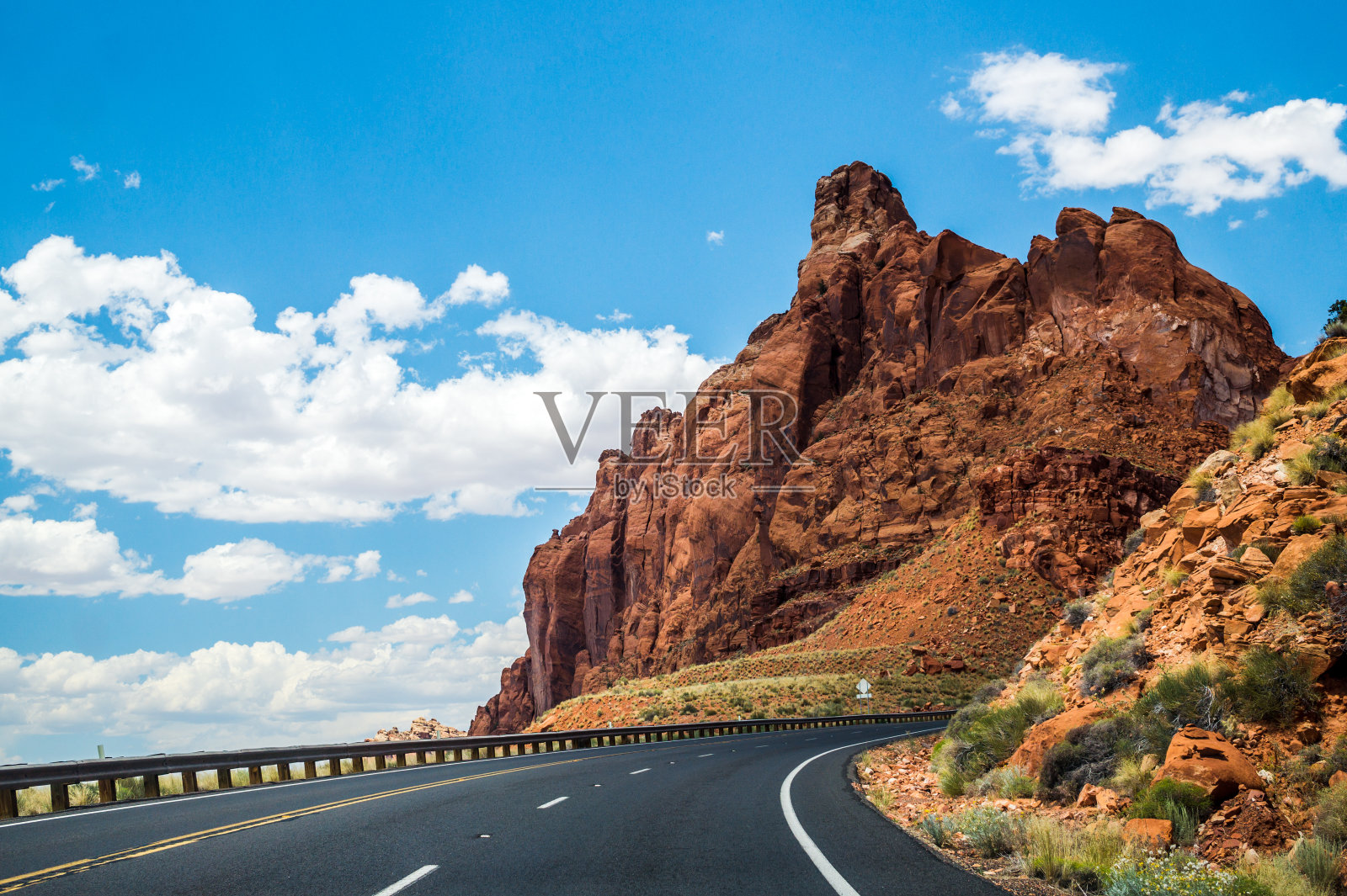 美国亚利桑那州的汽车旅行。89号公路照片摄影图片