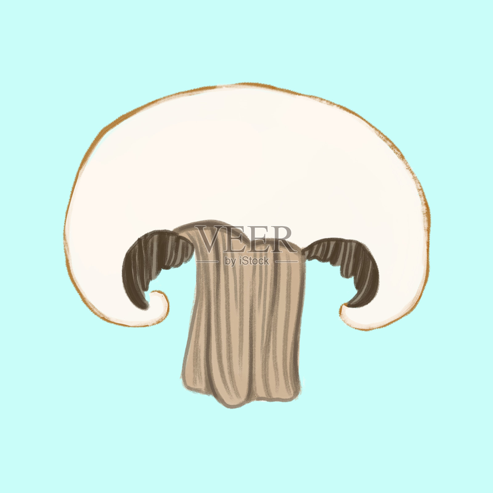 蘑菇插画图片素材