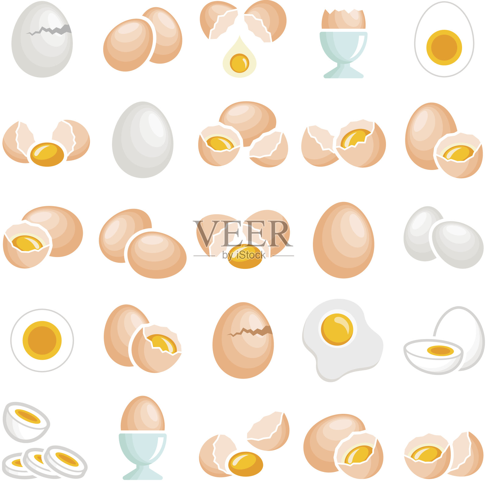 鸡蛋插画图片素材