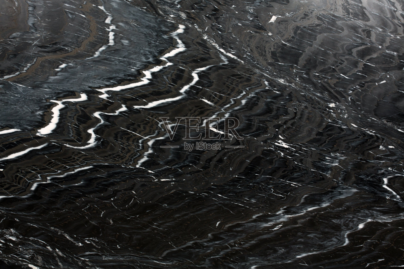 抽象的天然大理石黑白照片摄影图片