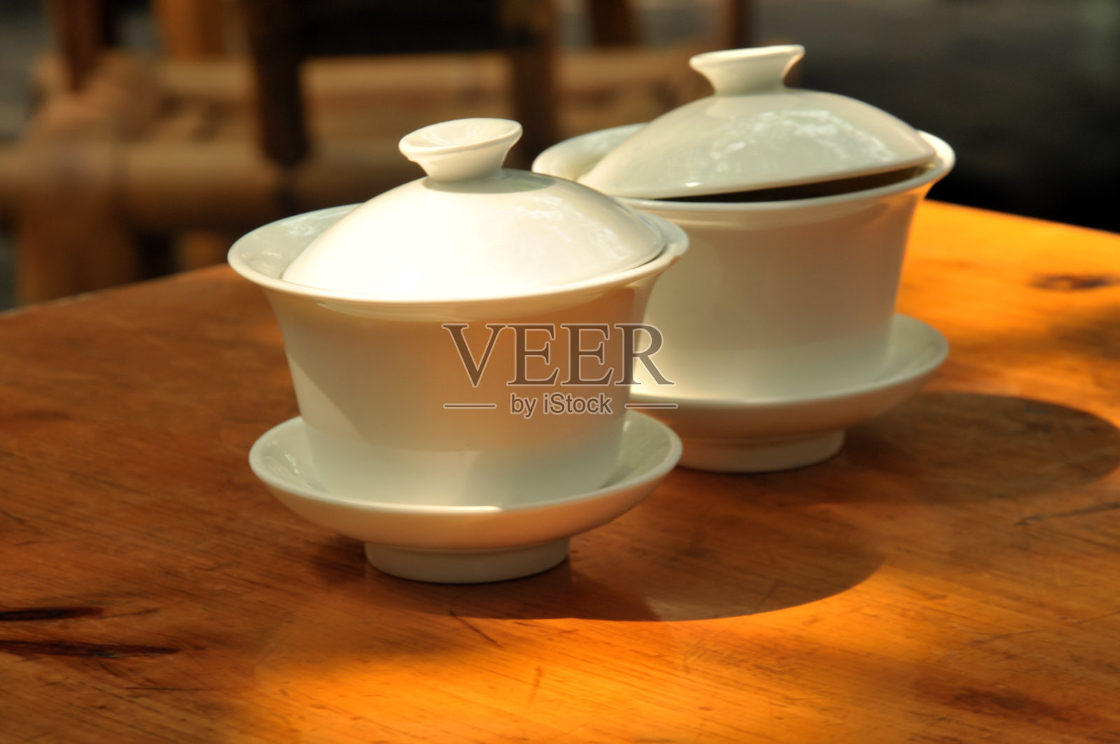 传统中国茶壶套装照片摄影图片